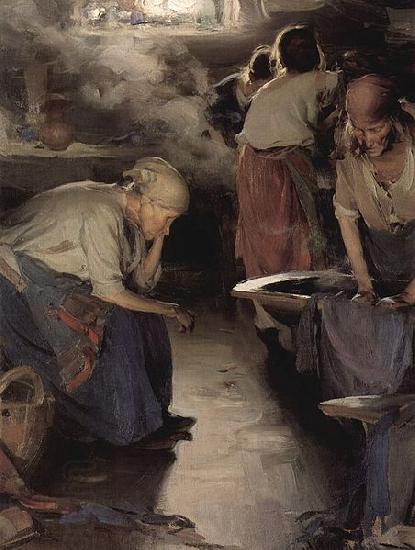 Ilja Jefimowitsch Repin The Washer Women China oil painting art